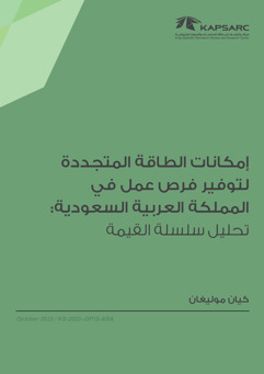 Employment Potential of Renewable Energy in Saudi Arabia: A Value Chain Analysis (2)