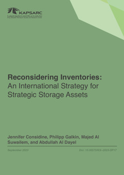 Reconsidering Inventories: An International Strategy for Strategic Storage Assets (1)